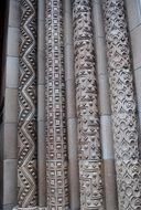 engraving on columns