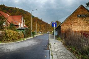 buildings in the village of poland