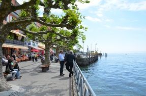 embankment along Lake Constance