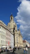 marketplace in Dresden frauenkirche