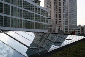 glass roof of a hotel in Berlin
