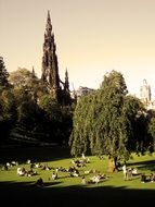 The Scott Monument- neo-gothic monument