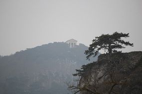 distant view of a temple