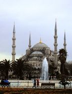 the building is square in Istanbul mosque