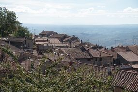 roof of the old city in Italy