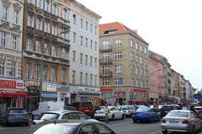 car traffic on a berlin street