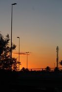 orange sunset in Iraq