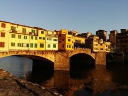 Ponte Vecchio is an arch bridge in Florence, Italy