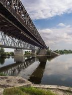 bridge over the river in the city of visla