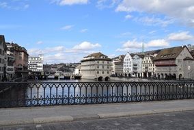 openwork lattice on a bridge in Zurich