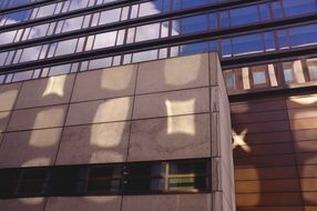 Reflection on the building in Budapest