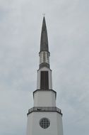 the spire of the Christian Church