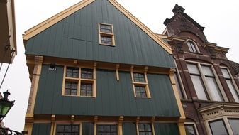 historic house with dark walls