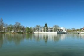 upper lake in Boblingen at the daytime