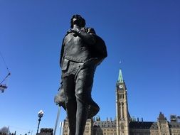 monument near parliament in canada