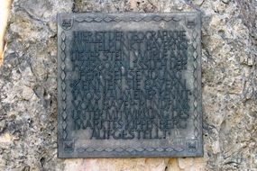 memorial plaque at the monument in Kipfenberg