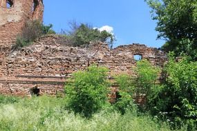 ruins of historical church monument