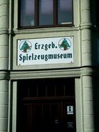 sign on the facade of the building