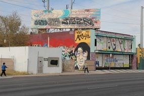 Graffiti on a wall in Las Vegas