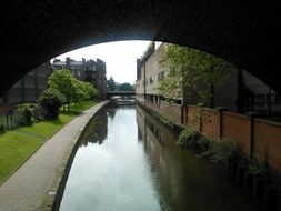 Water canal in the city