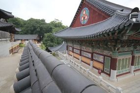 year greetings temple architecture, China