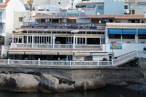 Restaurant on a sea bank