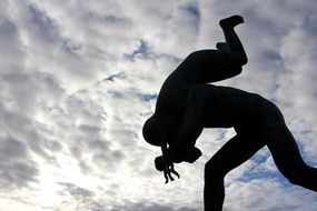 sculpture in the sculpture park in norway