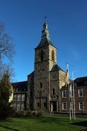 Romanesque church with a spire