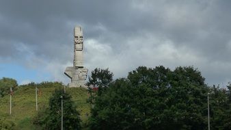 Westerplatte Monument in memory of the Polish defenders