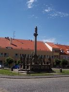 Prague column on the square in Prague