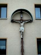 statue of the crucified Jesus Christ Ð¾n the Church