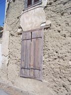 wooden doors on a historic building