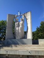 estonia statue monument and blue sky