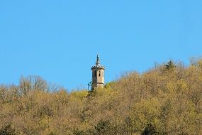 burgundy monument tower