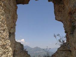 the ruins of the fortress