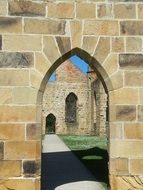 Picture of stone church arch