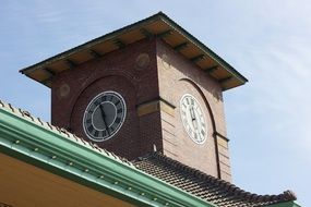 clock tower clock architecture roof