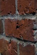 bricks red mortar wall