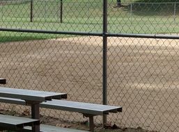 fence in baseball field