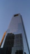 comcast center building at sky, usa, pennsylvania, philadelphia