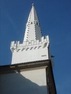 white tower in the city center
