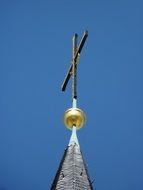 Cross on the church