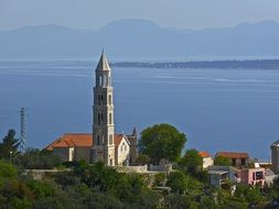 the spire of the Church