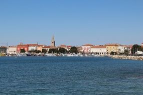 panorama of the port city in Croatia