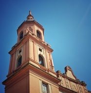 a church with a tower in Barakaldo