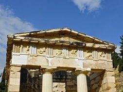 marble columns of an ancient temple