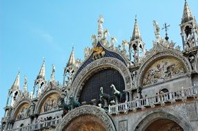 beautiful church in st mark s basilica in venice, italy