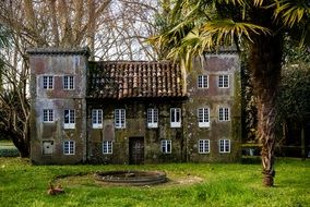 miniature house in the garden