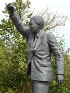 A monument to Nelson Mandela in southern Africa