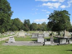 Landscape of the cemetery